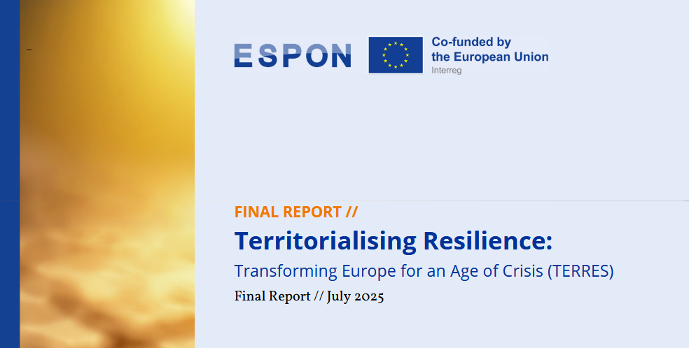Results of the ESPON TERRES project have been published